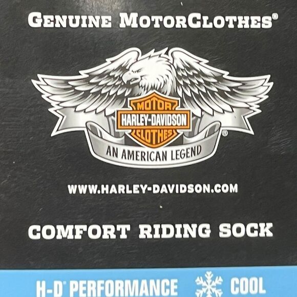 Harley-Davidson Black Athletic Socks, Size L, NWT - Picture 3 of 6